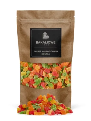 Papaja kandyzowana kostka