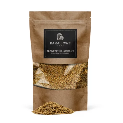 Słonecznik łuskany prażony w karmelu